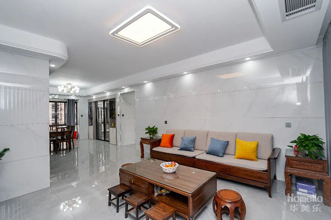 156㎡簡約四居,寬敞橫廳+功能房設計,顏值與實用性兼備